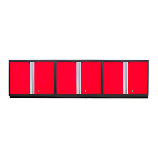 NewAge Garage Cabinets 3 x PRO Series Red Wall Cabinets-52200-3-Garage Giant