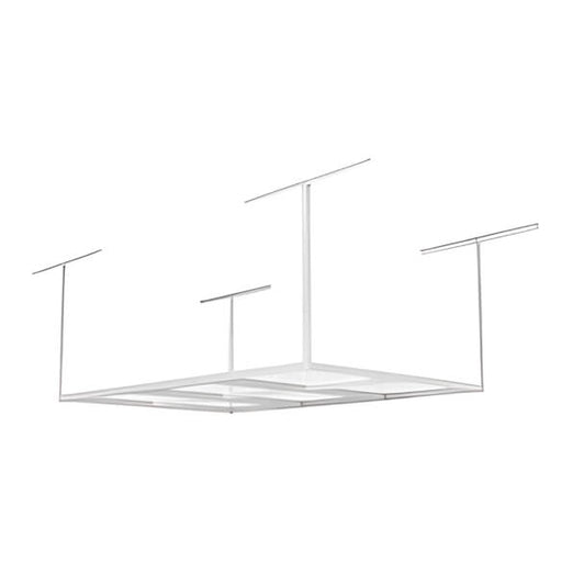 Fleximounts 4' x 6' Overhead Storage Rack (White)-FLX-GR46-WHT-Garage Giant