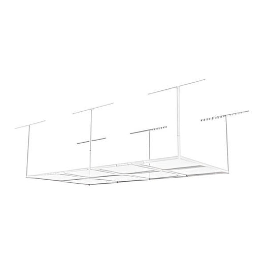 Fleximounts 4' x 8' Overhead Storage Rack (White)-FLX-GR48-WHT-Garage Giant