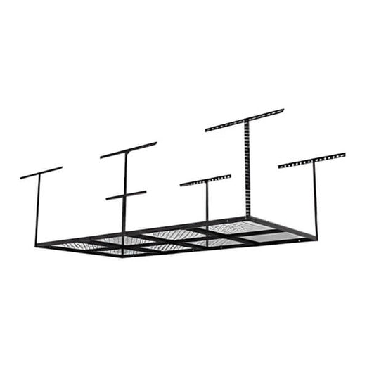 Fleximounts 4' x 8' Overhead Storage Rack (Black)-FLX-GR48B-BLK-Garage Giant