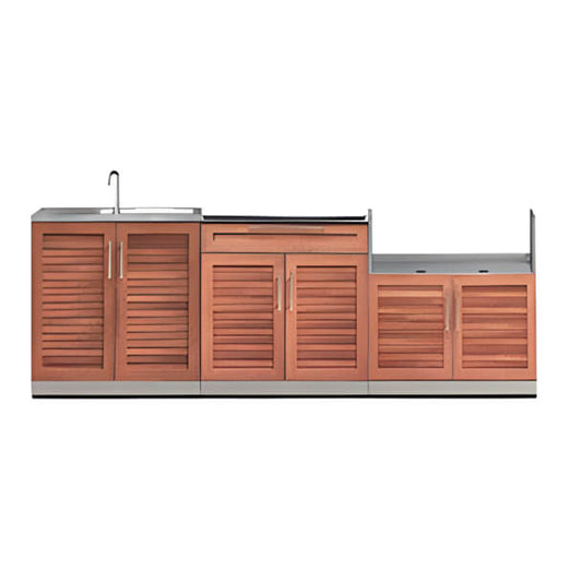 NewAge Outdoor Kitchens Grove 3-Piece Outdoor Kitchen Set (No Countertop)-65687-Garage Giant