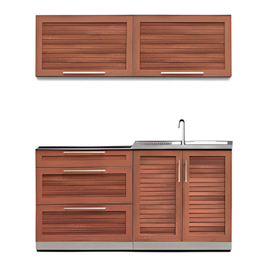 NewAge Outdoor Kitchens Grove 4-Piece Outdoor Kitchen Set (No Countertop)-66641-Garage Giant
