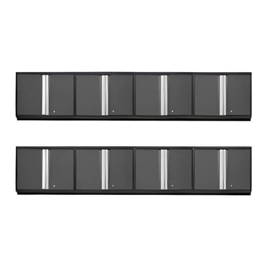 NewAge Garage Cabinets 8 x PRO Series Grey Wall Cabinets-52000-8-Garage Giant
