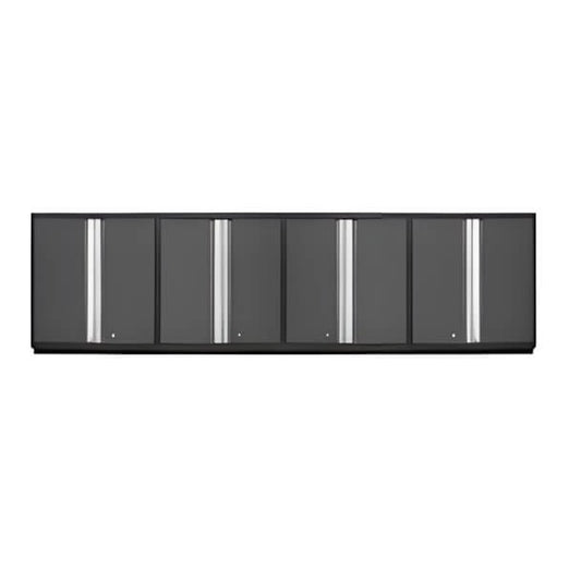 NewAge Garage Cabinets 4 x PRO Series Grey Tall Wall Cabinets-52015-4-Garage Giant