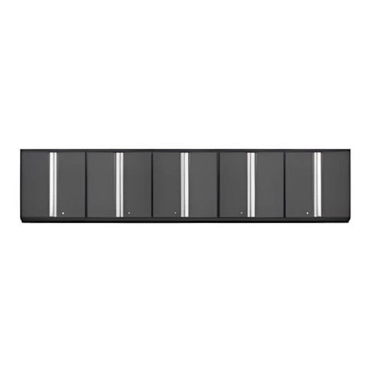 NewAge Garage Cabinets 5 x PRO Series Grey Tall Wall Cabinets-52015-5-Garage Giant