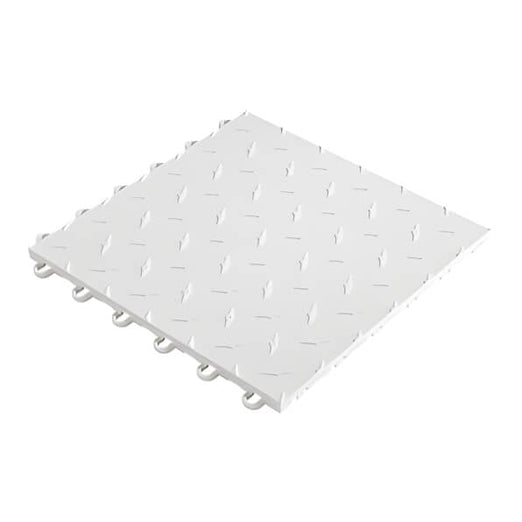 Speedway Tile 12 x 12-Inch White Garage Floor Tile (10 Pack)-SPEED-DMD-AW-10-Garage Giant