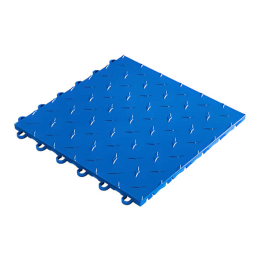 Speedway Tile 12 x 12-Inch Blue Garage Floor Tile (10 Pack)-SPEED-DMD-RB-10-Garage Giant