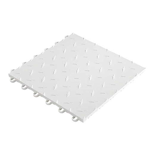 Speedway Tile 12 x 12-Inch White Garage Floor Tile (50 Pack)-SPEED-DMD-AW-50-Garage Giant