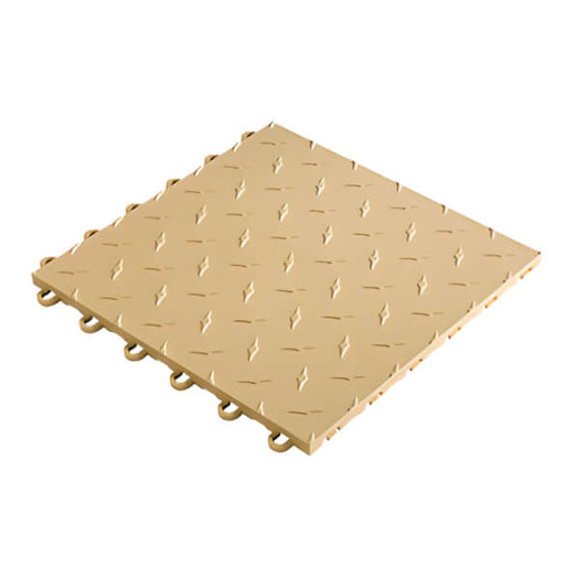 Speedway Tile 12 x 12-Inch Mocha Garage Floor Tile (50 Pack)-SPEED-DMD-MJ-50-Garage Giant