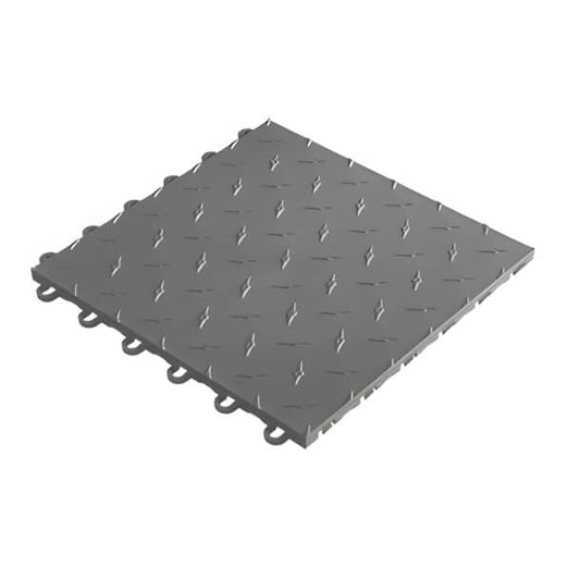 Speedway Tile 12 x 12-Inch Grey Garage Floor Tile (50 Pack)-SPEED-DMD-SG-50-Garage Giant