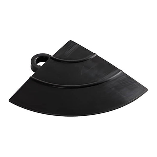 Speedway Tile Black Garage Floor Tile Ramp Corner (4 Pack)-SPEED-CNR-JB-4-Garage Giant