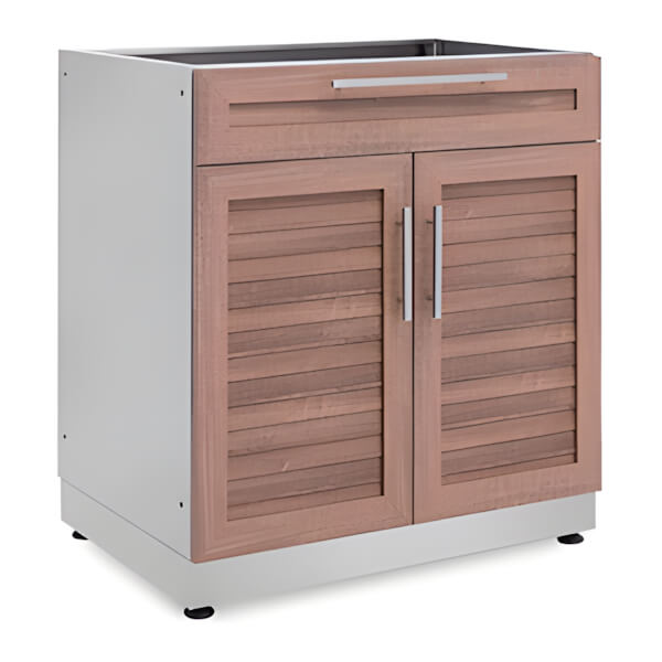 NewAge Outdoor Kitchens Grove 2-Door with Drawer Cabinet-70104-Garage Giant
