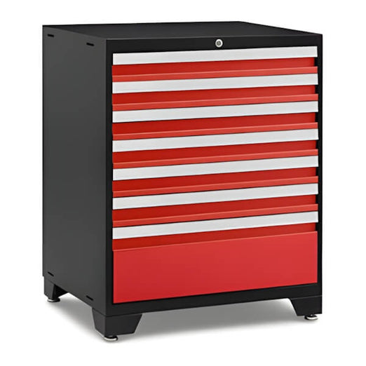 NewAge Garage Cabinets PRO Series Red 7-Drawer Tool Cabinet-51157-Garage Giant