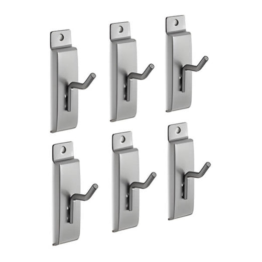 NewAge Garage Cabinets 2-Inch Single Hook (Pack of 6)-51799-Garage Giant