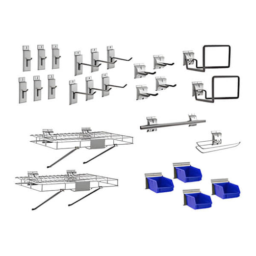 NewAge Garage Cabinets Handyman Slatwall Hook Kit-51725-Garage Giant