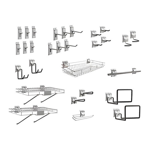 NewAge Garage Cabinets Ultimate Slatwall Hook Kit-51727-Garage Giant