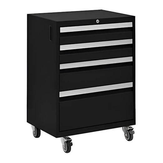 NewAge Garage Cabinets BOLD Series Black 4-Drawer Rolling Tool Cabinet-49041-Garage Giant