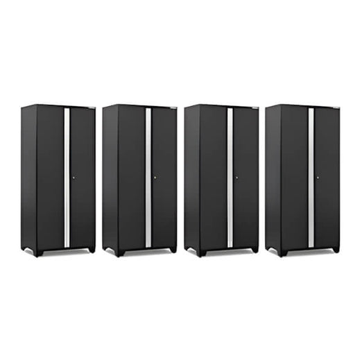 NewAge Garage Cabinets 4 x PRO Series Black Multi-Use Lockers-52805-4-Garage Giant