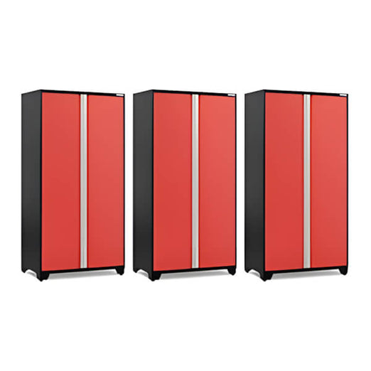 NewAge Garage Cabinets 3 x PRO Series Red 42 in. Multi-Use Locker-51143-3-Garage Giant