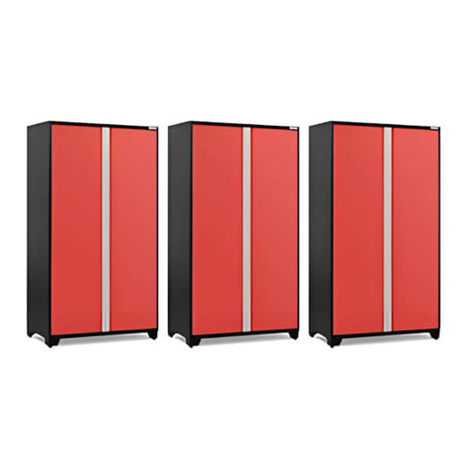 NewAge Garage Cabinets 3 x PRO Series Red 48 in. Multi-Use Locker-51144-3-Garage Giant