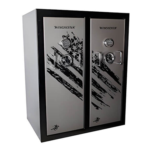 Winchester Safes Defender Double Door Gun Safe (Black and Slate)-DDD-6048-3-Garage Giant