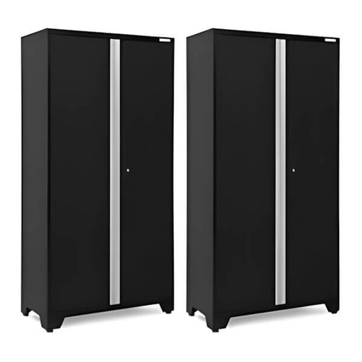 NewAge Garage Cabinets 2 x BOLD Series 42-Inch Black Locker-49047-2-Garage Giant