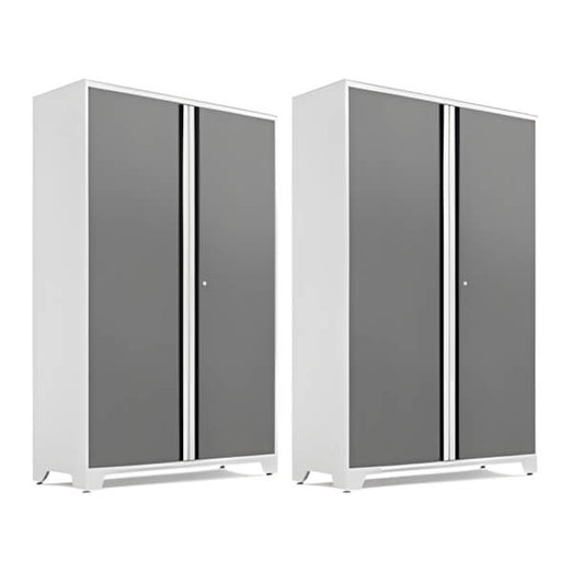 NewAge Garage Cabinets 2 x BOLD Series 48-Inch Platinum Locker-56721-2-Garage Giant