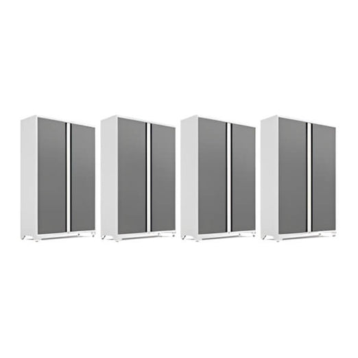 NewAge Garage Cabinets 4 x BOLD Series 48-Inch Platinum Locker-56721-4-Garage Giant