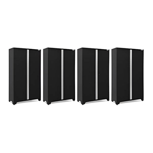 NewAge Garage Cabinets 4 x BOLD Series 48-Inch Black Locker-49021-4-Garage Giant