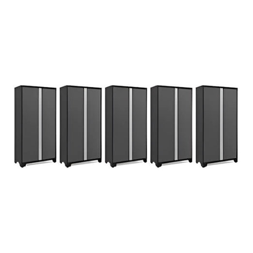 NewAge Garage Cabinets 5 x BOLD Series Grey 42-Inch RTA Locker-49222-5-Garage Giant