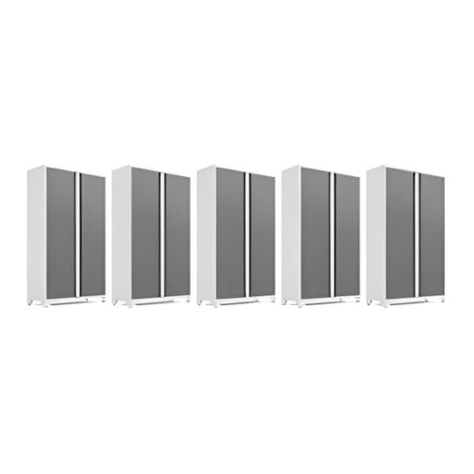 NewAge Garage Cabinets 5 x BOLD Series Platinum 42-Inch RTA Locker-49322-5-Garage Giant