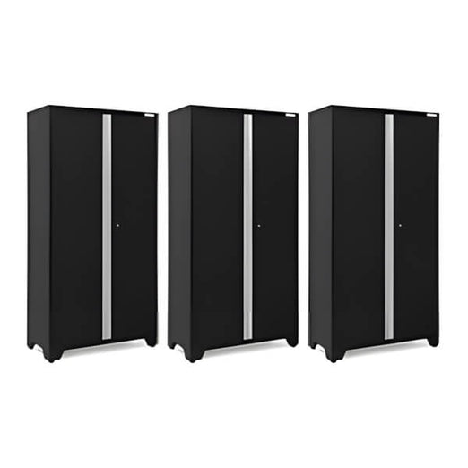 NewAge Garage Cabinets 3 x BOLD Series Black 42-Inch RTA Locker-49372-3-Garage Giant