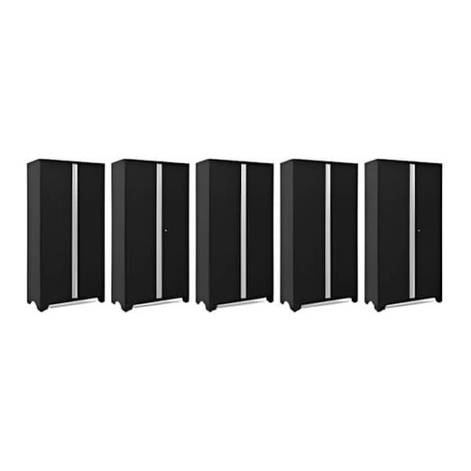 NewAge Garage Cabinets 5 x BOLD Series Black 42-Inch RTA Locker-49372-5-Garage Giant