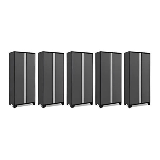 NewAge Garage Cabinets 5 x BOLD Series Grey 36-Inch RTA Locker-49221-5-Garage Giant