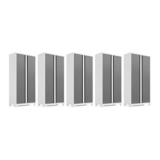 NewAge Garage Cabinets 5 x BOLD Series Platinum 36-Inch RTA Locker-49321-5-Garage Giant
