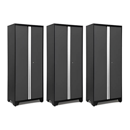 NewAge Garage Cabinets 3 x BOLD Series Grey 30-Inch RTA Locker-49220-3-Garage Giant