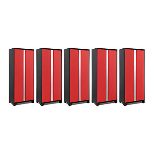 NewAge Garage Cabinets 5 x BOLD Series Red 30-Inch RTA Locker-49270-5-Garage Giant