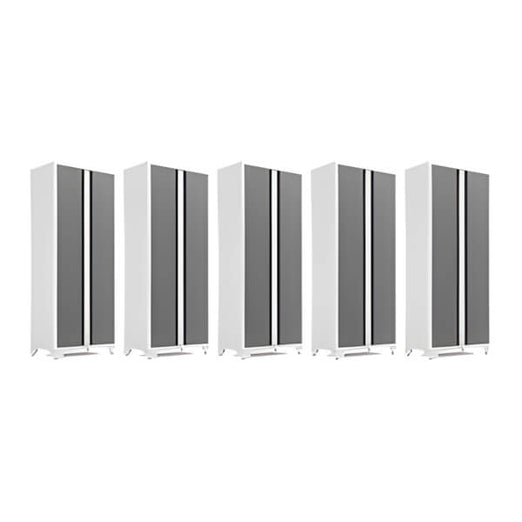 NewAge Garage Cabinets 5 x BOLD Series Platinum 30-Inch RTA Locker-49320-5-Garage Giant