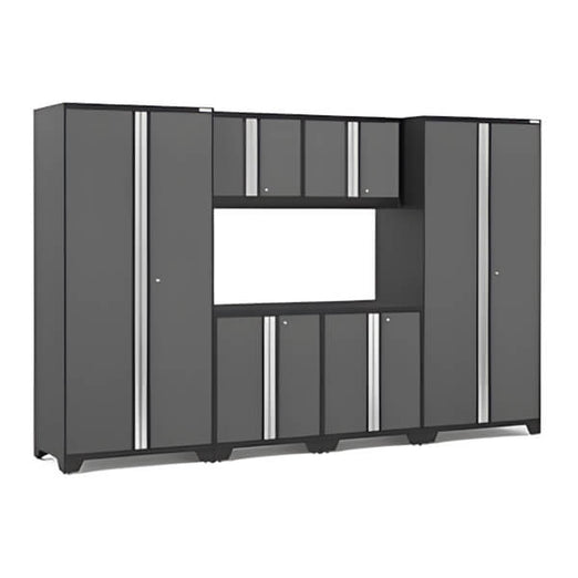 NewAge Garage Cabinets BOLD Series Grey 6-Piece Set (No Countertop)-53216-Garage Giant