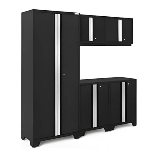 NewAge Garage Cabinets BOLD Series Black 5-Piece Set (No Countertop)-53230-Garage Giant