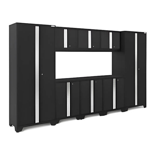 NewAge Garage Cabinets BOLD Series Black 8-Piece Set (No Countertop)-53233-Garage Giant