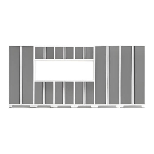 NewAge Garage Cabinets BOLD Series Platinum 9-Piece Set (No Countertop)-53229-Garage Giant
