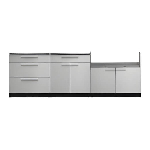 NewAge Garage Cabinets Stainless Steel 3-Piece Outdoor Kitchen Set (No Countertop)