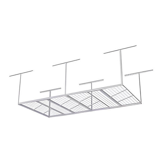 Fleximounts Heavy-Duty 4' x 8' Overhead Storage Rack (White)-FLX-GR48M-WHT-Garage Giant