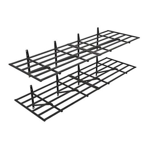 Fleximounts 2' x 6' Black Pro Wall Mounted Shelf (2-Pack)-FLX-WR26MB-BLK-Garage Giant