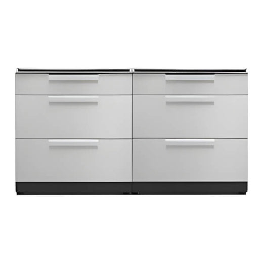 NewAge Outdoor Kitchens Stainless Steel 2-Piece Outdoor Kitchen Set (No Countertop)-Garage Giant