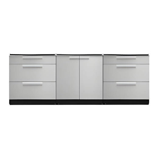NewAge Garage Cabinets Stainless Steel 3-Piece Outdoor Kitchen Set (No Countertop)