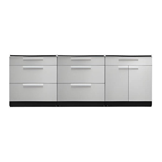 NewAge Garage Cabinets Stainless Steel 3-Piece Outdoor Kitchen Set (No Countertop)