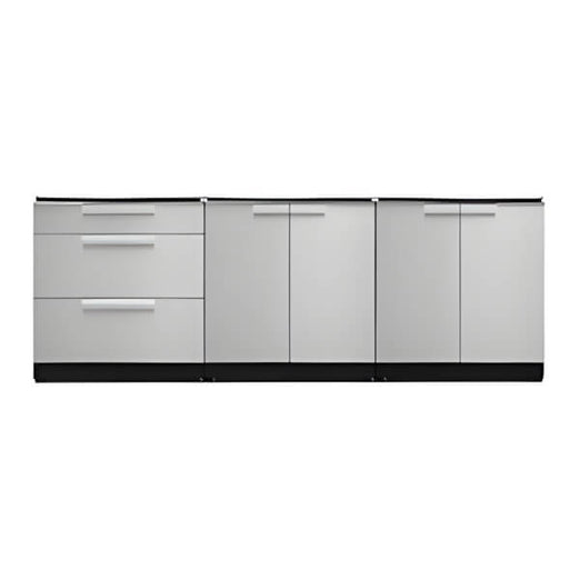 NewAge Garage Cabinets Stainless Steel 3-Piece Outdoor Kitchen Set (No Countertop)