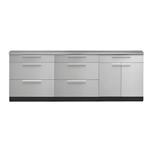 NewAge Garage Cabinets Stainless Steel 4-Piece Outdoor Kitchen Set with Countertops and Covers